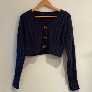 Cropped, Knitted Sweater/Cover